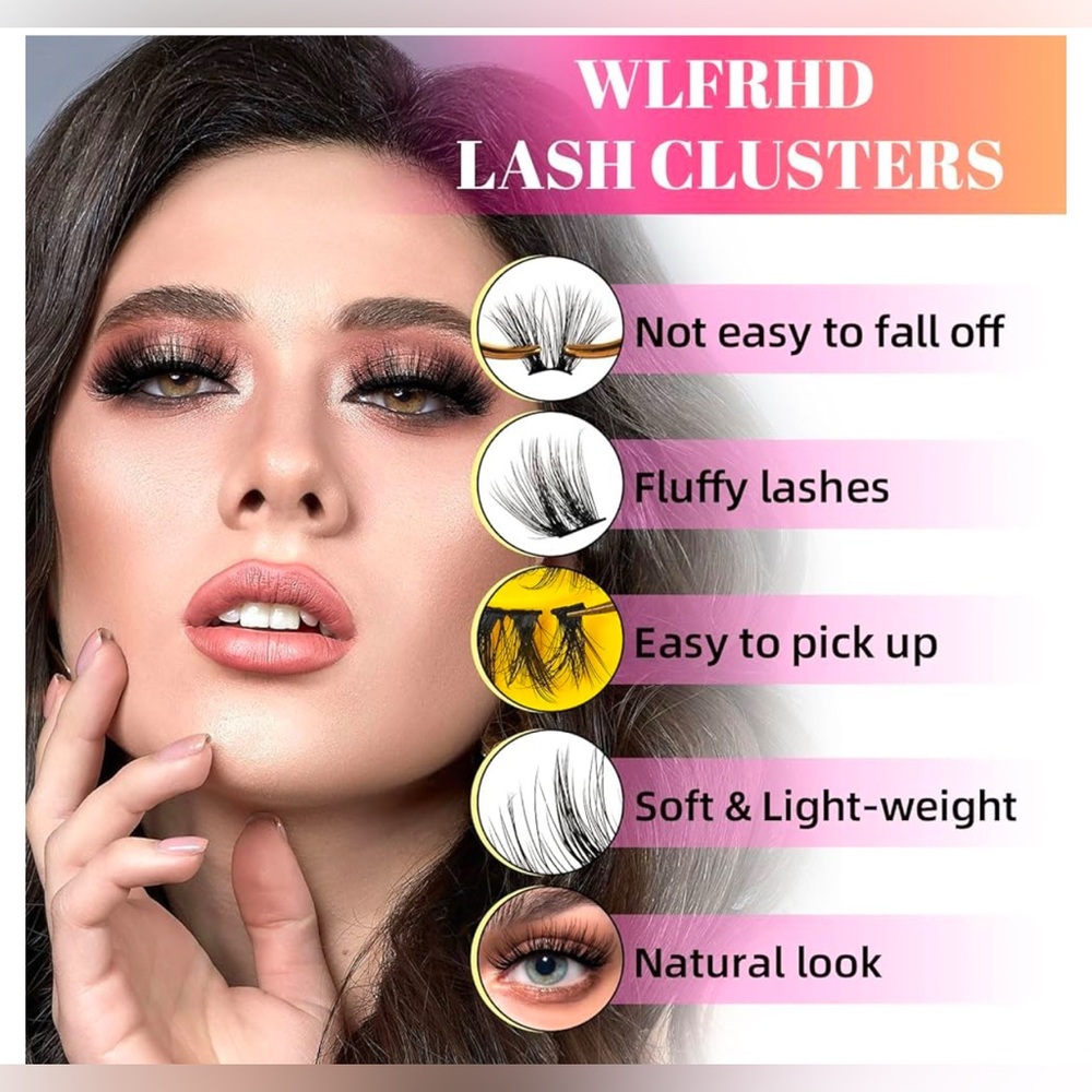 Lash Clusters D Curl Diy Lash Extensions Cluster Lashes 12-14mm Length Eyelash